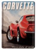 CORVETTE METALOWY SZYLD PLAKAT VINTAGE #00478