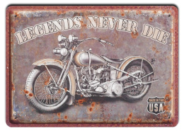 HARLEY METALOWY SZYLD PLAKAT VINTAGE RETRO #00739