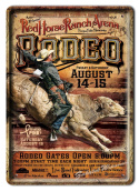 RODEO METALOWY SZYLD PLAKAT VINTAGE RETRO #01649