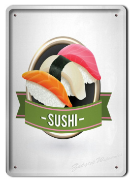 SUSHI METALOWY SZYLD PLAKAT OBRAZEK VINTAGE #03827