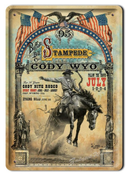 RODEO METALOWY SZYLD PLAKAT VINTAGE RETRO #01588