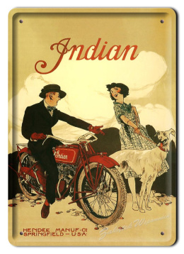 INDIAN METALOWY SZYLD PLAKAT OBRAZEK VINTAGE #02105