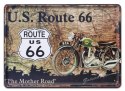 ROUTE 66 METALOWY SZYLD OBRAZEK VINTAGE RETRO #03104