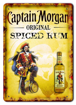 RUM CAPTAIN MORGAN METALOWY SZYLD RETRO #07371