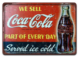 COCA COLA DRINK METALOWY SZYLD PLAKAT RETRO #07217