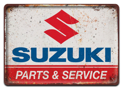 SUZUKI METALOWY SZYLD PLAKAT VINTAGE RETRO #08326