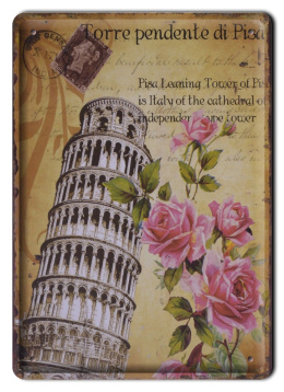 PISA METALOWY SZYLD PLAKAT VINTAGE RETRO #00185