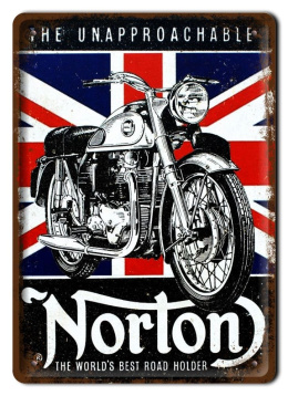 NORTON METALOWY SZYLD PLAKAT VINTAGE RETRO #08521