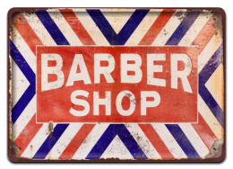 BARBER SHOP METALOWY SZYLD PLAKAT RETRO #08751