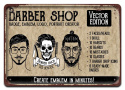 BARBER SHOP METALOWY SZYLD PLAKAT RETRO #08764