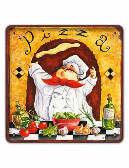 PIZZA METALOWY SZYLD PLAKAT VINTAGE RETRO #08788