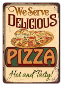 PIZZA METALOWY SZYLD PLAKAT VINTAGE RETRO #08791