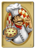 PIZZA METALOWY SZYLD PLAKAT VINTAGE RETRO #08806