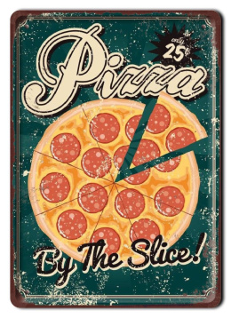 PIZZA METALOWY SZYLD PLAKAT VINTAGE RETRO #08808