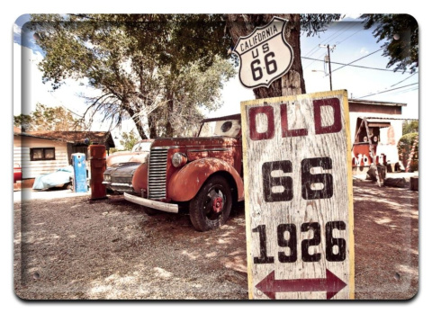 ROUTE 66 METALOWY SZYLD VINTAGE RETRO #08884