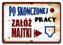 PRL METALOWY SZYLD PLAKAT VINTAGE RETRO #09068