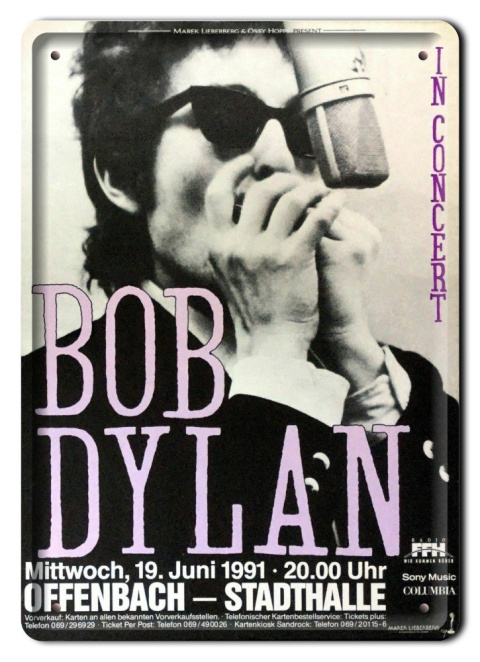 M BOB DYLAN ETALOWY SZYLD VINTAGE RETRO #09400