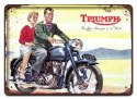 TRIUMPH METALOWY SZYLD VINTAGE RETRO #09403