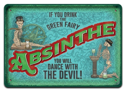 ABSINTHE METALOWY SZYLD VINTAGE RETRO #09694