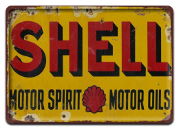 SHELL METALOWY SZYLD OBRAZEK VINTAGE RETRO #09700