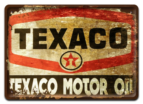 TEXACO METALOWY SZYLD OBRAZEK VINTAGE RETRO #09793