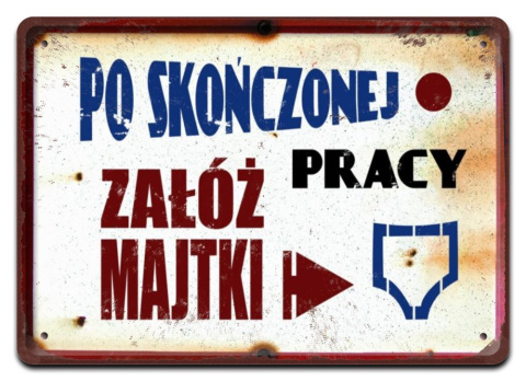 PRL METALOWY SZYLD PLAKAT VINTAGE RETRO #05846