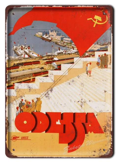 ODESSA PLAKAT METALOWY SZYLD VINTAGE RETRO #05909