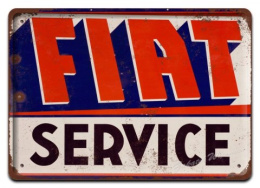 FIAT METALOWY SZYLD PLAKAT VINTAGE RETRO #05986