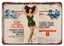 LIZ TAYLOR METALOWY SZYLD PLAKAT OBRAZEK RETRO #06072