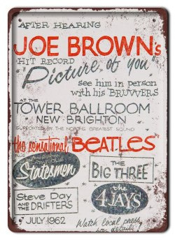 JOE BROWN METALOWY SZYLD PLAKAT RETRO #06090