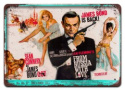 007 BOND METALOWY SZYLD PLAKAT OBRAZEK RETRO #06092