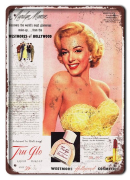 MONROE PLAKAT METALOWY SZYLD BLASZKA RETRO #06357