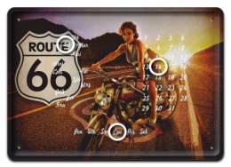 ROUTE 66 KALENDARZ METALOWY SZYLD RETRO #06716