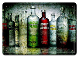 ABSOLUT METALOWY SZYLD VINTAGE RETRO VINTAGE #08369