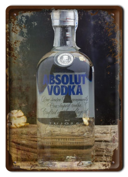 ABSOLUT METALOWY SZYLD VINTAGE RETRO VINTAGE #09964