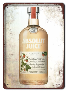 ABSOLUT METALOWY SZYLD VINTAGE RETRO VINTAGE #09967