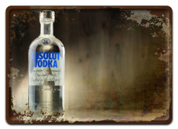 ABSOLUT METALOWY SZYLD VINTAGE RETRO #09969