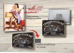 ROUTE 66 KALENDARZ METALOWY SZYLD RETRO #06716