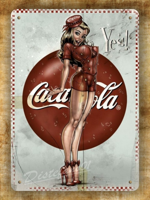 COCA COLA METALOWY SZYLD PLAKAT RETRO #02260