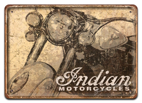 INDIAN METALOWY SZYLD PLAKAT OBRAZEK VINTAGE #02718