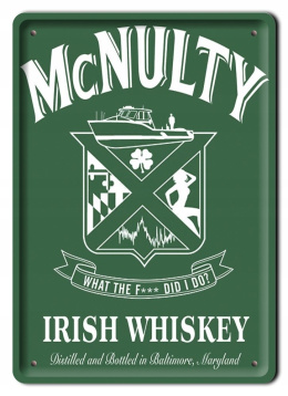 IRISH WHISKEY METALOWY SZYLD PLAKAT RETRO #07812