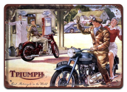 TRIUMPH METALOWY SZYLD PLAKAT RETRO VINTAGE #07213