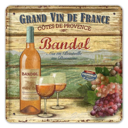 WINO PLAKAT METALOWY SZYLD OBRAZEK VINTAGE #02904