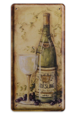 WINO METALOWY SZYLD PLAKAT VINTAGE RETRO #00355