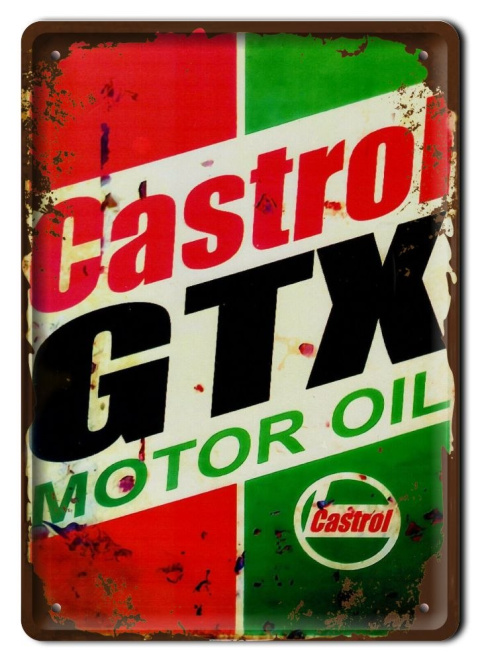 CASTROL METALOWY SZYLD PLAKAT RETRO VINTAGE #10005