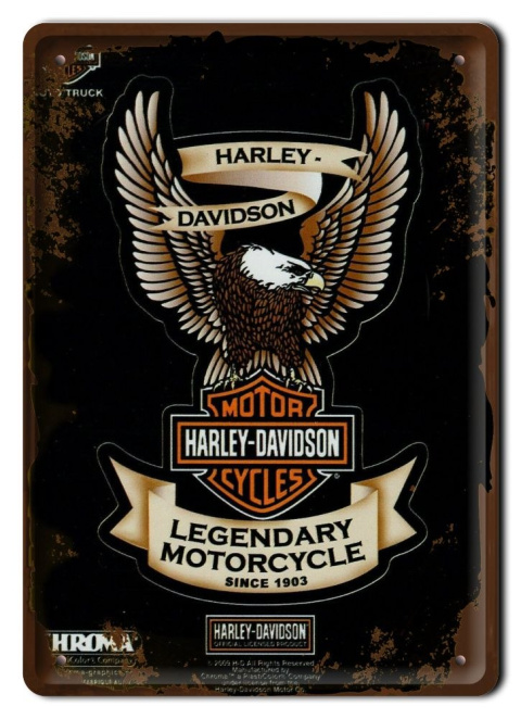 HARLEY METALOWY SZYLD PLAKAT RETRO VINTAGE #10016