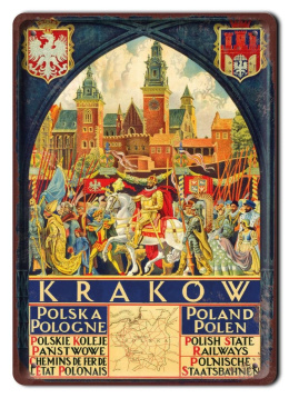 KRAKÓW METALOWY SZYLD PLAKAT RETRO VINTAGE #10043