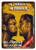 ALI- FRAZJER PLAKAT METALOWY SZYLD RETRO #10128