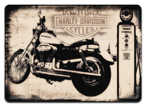 HARLEY METALOWY SZYLD PLAKAT RETRO VINTAGE #10287