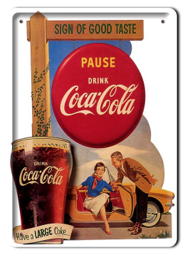 COCA COLA PLAKAT METALOWY SZYLD RETRO #10292